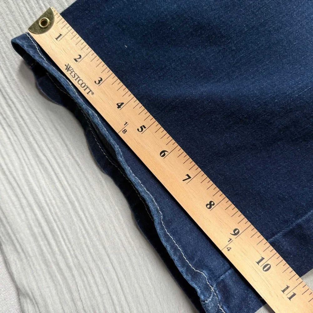 Ariat Denim Perfect Rise Flare Jeans Women 32L Whiskered 34x34 Cowgirl Stretch - Picture 6 of 9
